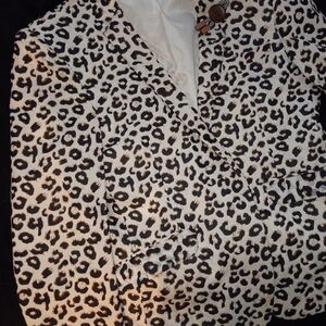 Leopard Print Blazer